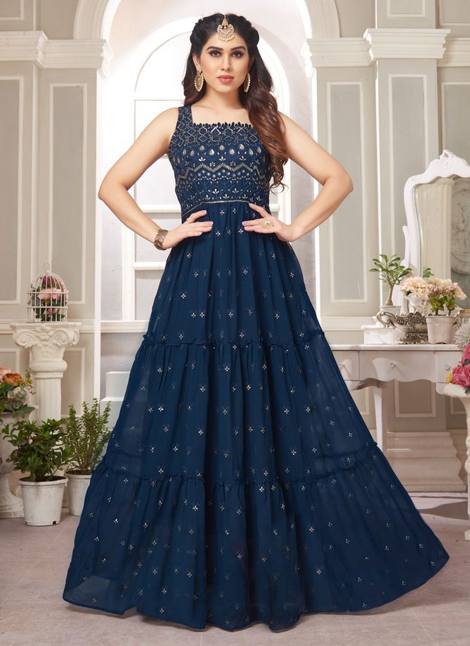 N F GOWN 020 Festive Wear Wholesale Readymade Gown Collection